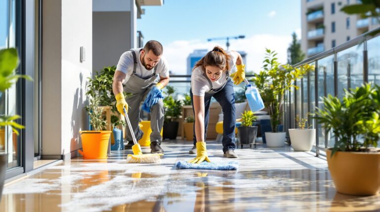 comment nettoyer un balcon très sale