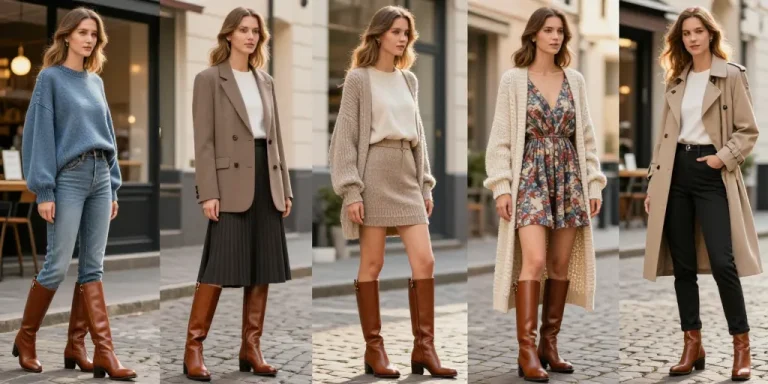 comment porter des bottes hautes marrons