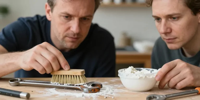 bicarbonate de soude rouille
