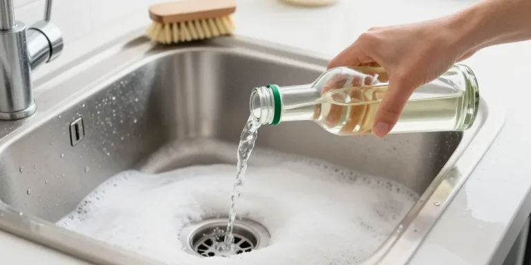 déboucher un évier vinaigre