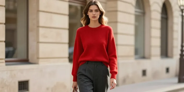 look pull rouge