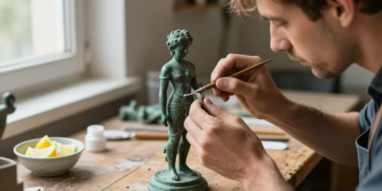 nettoyer un bronze ancien