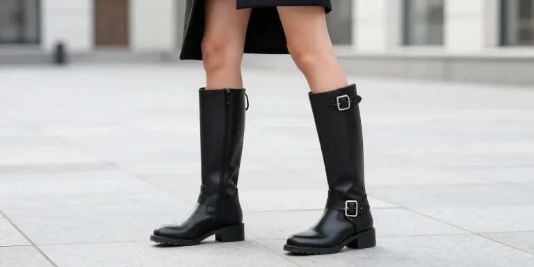 boots femme style motard